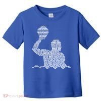 Waterpolo Player Word Cloud Water Polo Players Coach Gift Cool Gift Toddler T-Shirt thumb 0