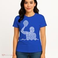 Waterpolo Player Word Cloud Water Polo Players Coach Gift Cool Gift Women's T-Shirt thumb 4