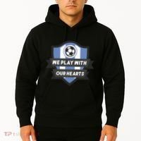 We Play With Our Hearts Soccer Player Hoodie thumb 2