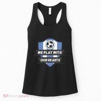 We Play With Our Hearts Soccer Player Women's Tank Top thumb 0