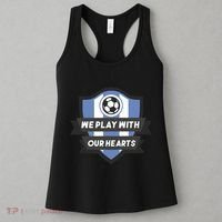 We Play With Our Hearts Soccer Player Women's Tank Top thumb 3