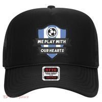 We Play With Our Hearts Soccer Player Hat thumb 0