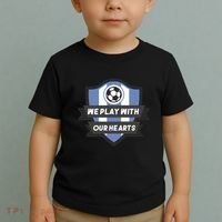 We Play With Our Hearts Soccer Player Toddler T-Shirt thumb 2