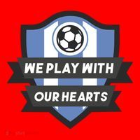We Play With Our Hearts Soccer Player Santa Hat thumb 1