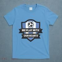 We Play With Our Hearts Soccer Player T-Shirt thumb 4