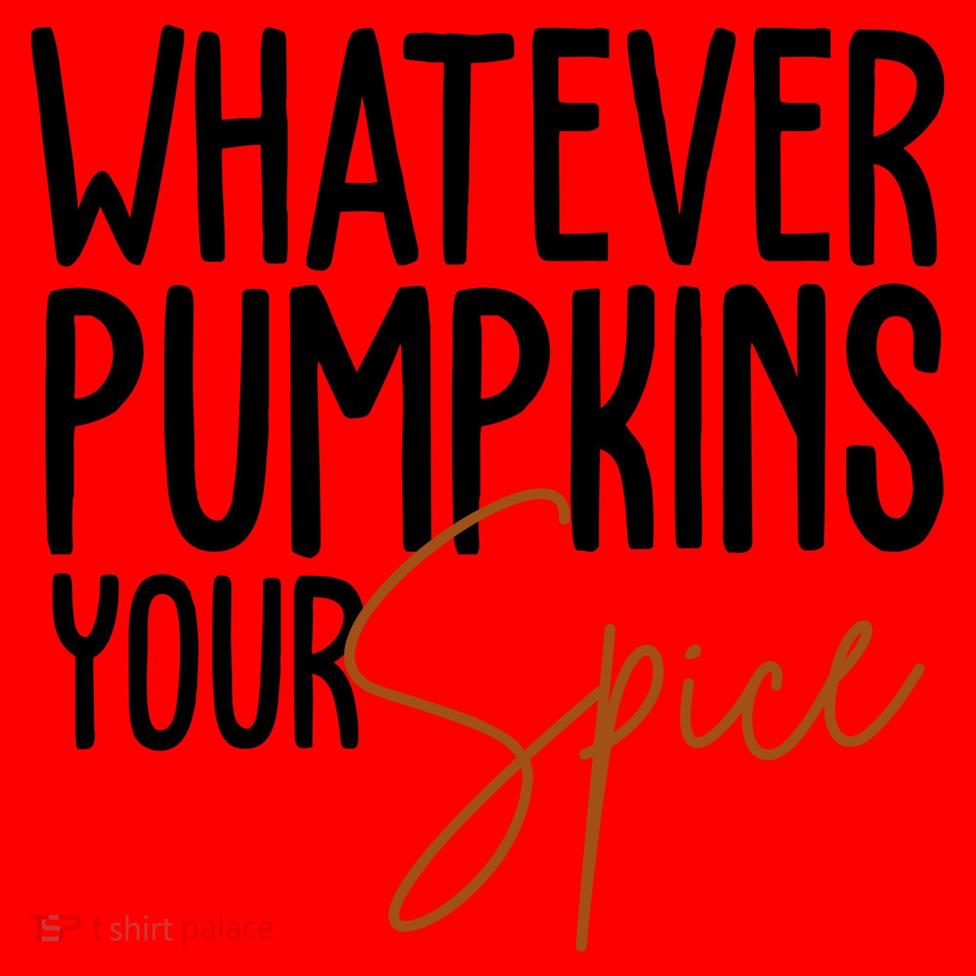 Whatever Pumpkins Your Spice Festive Fall Santa Hat