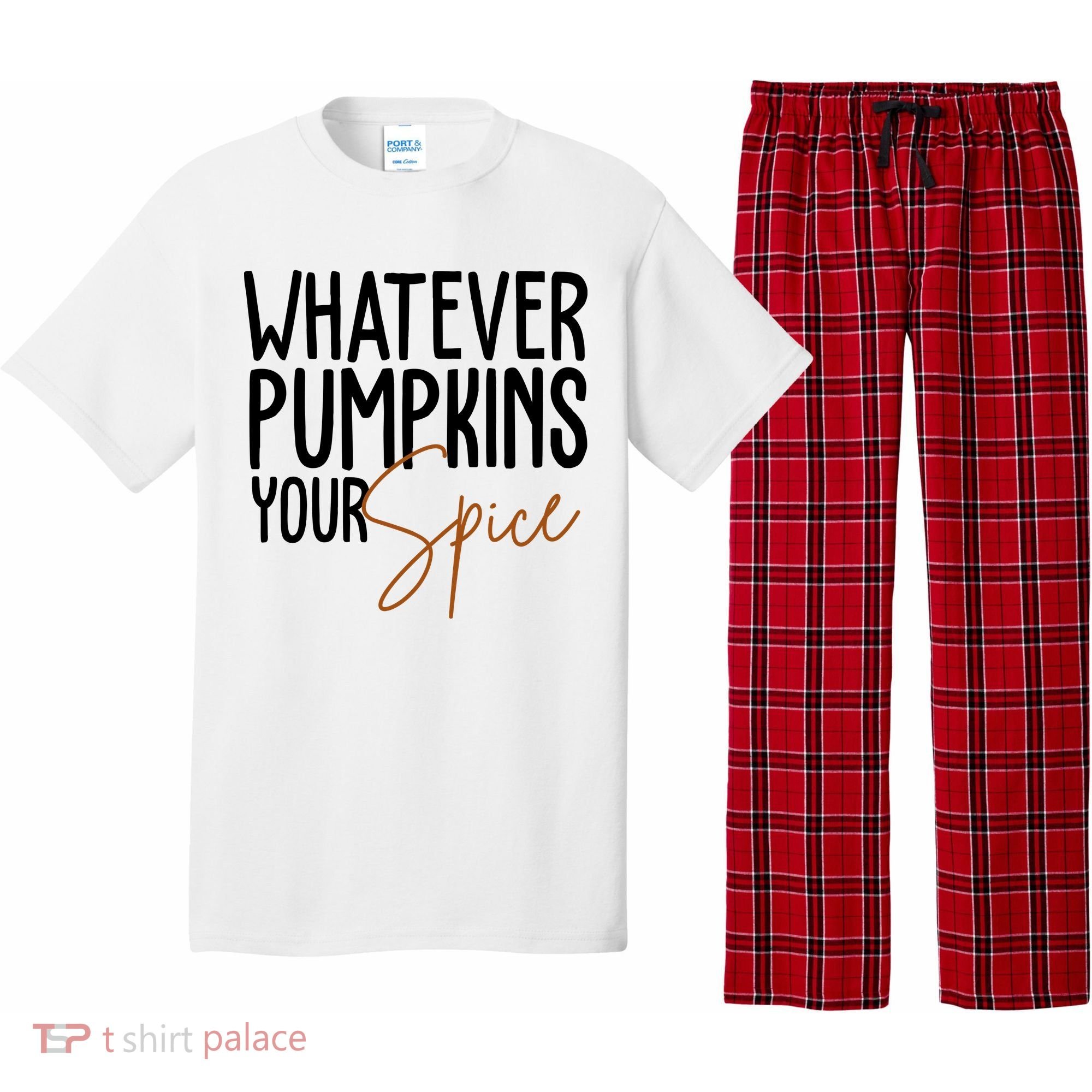 Whatever Pumpkins Your Spice Festive Fall Pajama Set