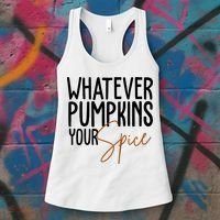 Whatever Pumpkins Your Spice Festive Fall Women's Tank Top thumb 3