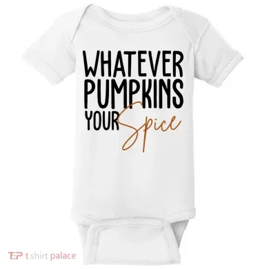Whatever Pumpkins Your Spice Festive Fall Baby Bodysuit