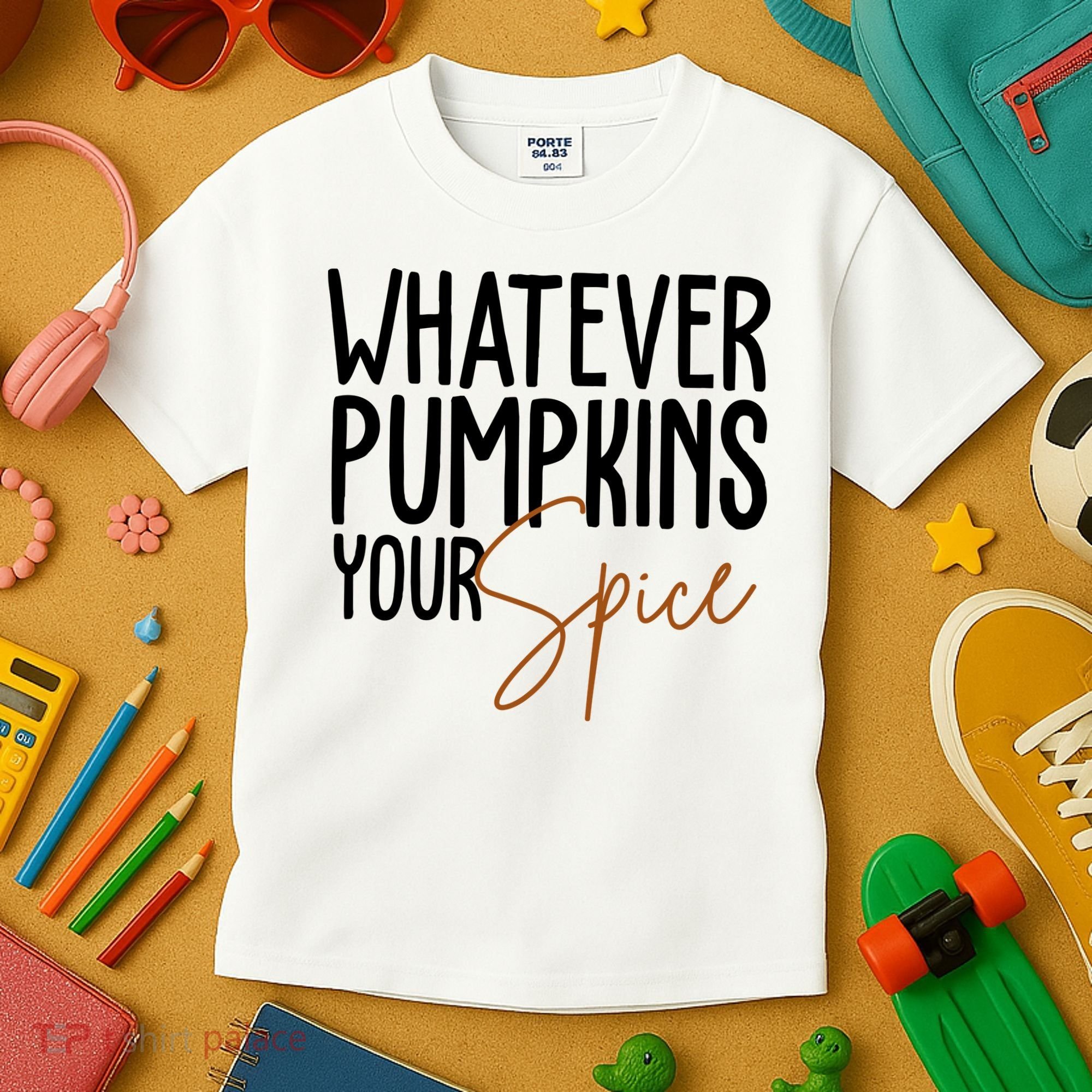 Whatever Pumpkins Your Spice Festive Fall Kids T-Shirt