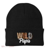 Wild Papa Zoo Born Two Be Wild Bgiftday Safari Jungle Animal Gift Beanie thumb 0