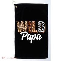 Wild Papa Zoo Born Two Be Wild Bgiftday Safari Jungle Animal Gift Golf Towel thumb 0