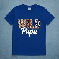 Wild Papa Zoo Born Two Be Wild Bgiftday Safari Jungle Animal Gift T-Shirt thumb 5