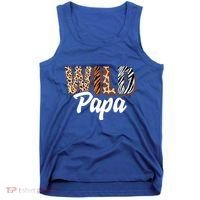 Wild Papa Zoo Born Two Be Wild Bgiftday Safari Jungle Animal Gift Tank Top thumb 0