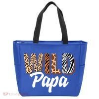 Wild Papa Zoo Born Two Be Wild Bgiftday Safari Jungle Animal Gift Tote Bag thumb 0