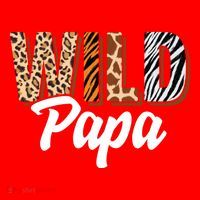 Wild Papa Zoo Born Two Be Wild Bgiftday Safari Jungle Animal Gift Santa Hat thumb 1