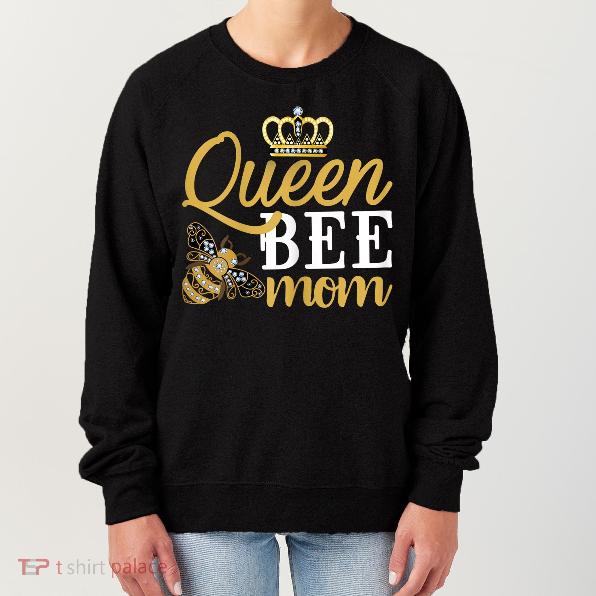 Womens Queen Bee Mom Women's Sweatshirt