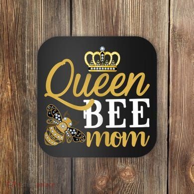 Womens Queen Bee Mom Coaster