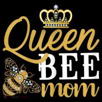 Womens Queen Bee Mom Women's Hoodie thumb 2