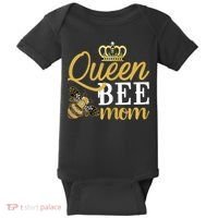 Womens Queen Bee Mom Baby Bodysuit thumb 0