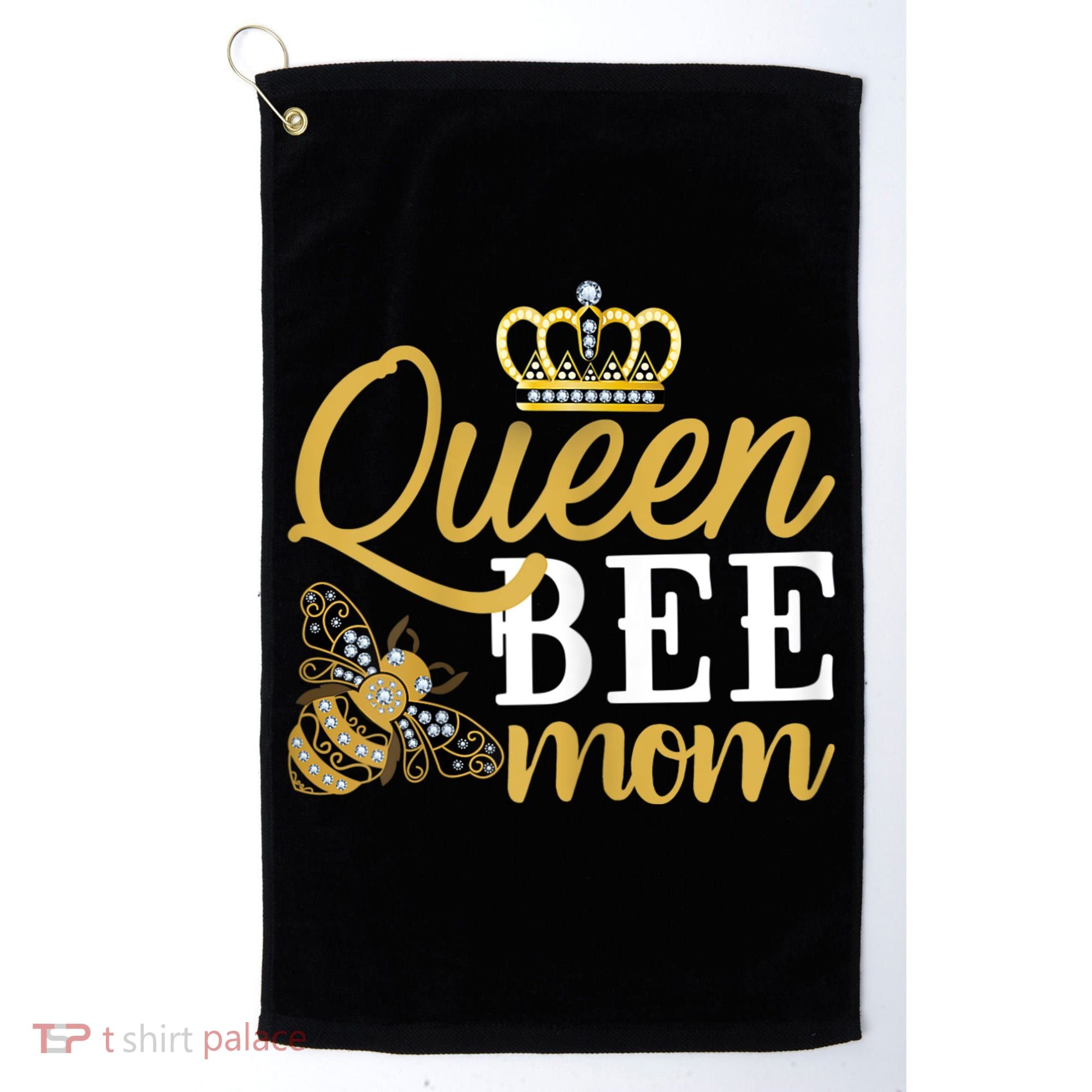 Womens Queen Bee Mom Golf Towel