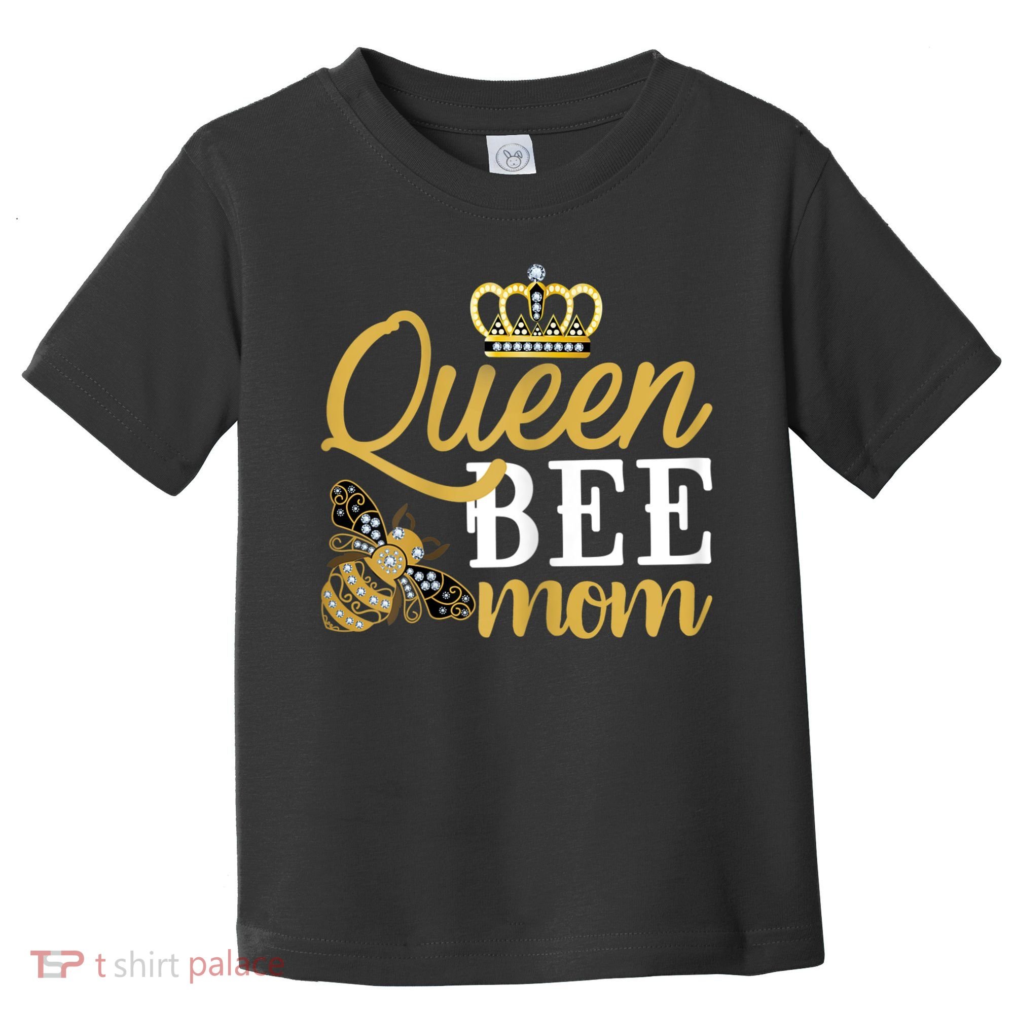 Womens Queen Bee Mom Toddler T-Shirt