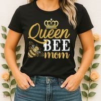 Womens Queen Bee Mom Women's T-Shirt thumb 2