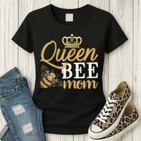 Womens Queen Bee Mom Women's T-Shirt thumb 3