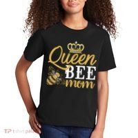 Womens Queen Bee Mom Kids T-Shirt thumb 2
