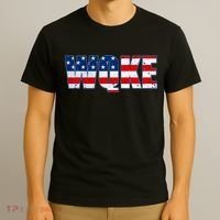 WQKE Woke QAnon American Flag T-Shirt thumb 3