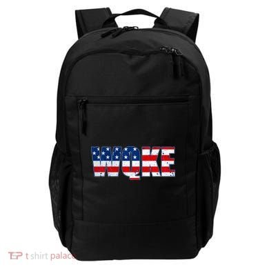 WQKE Woke QAnon American Flag Backpack