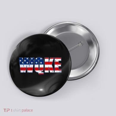 WQKE Woke QAnon American Flag Button