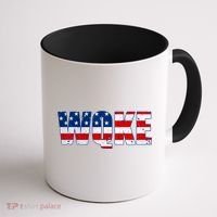 WQKE Woke QAnon American Flag Coffee Mug thumb 1