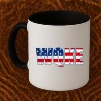 WQKE Woke QAnon American Flag Coffee Mug thumb 2