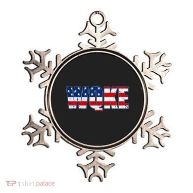 WQKE Woke QAnon American Flag Ornament