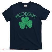 Woodside Queens NY Irish Shamrock Distressed Green T-Shirt thumb 0