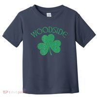 Woodside Queens NY Irish Shamrock Distressed Green Toddler T-Shirt thumb 0