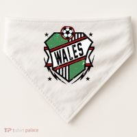 Wales Qatar Soccer USA-Made Doggie Bandana thumb 0