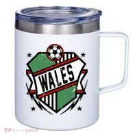 Wales Qatar Soccer 12oz Stainless Steel Coffee Mug thumb 0