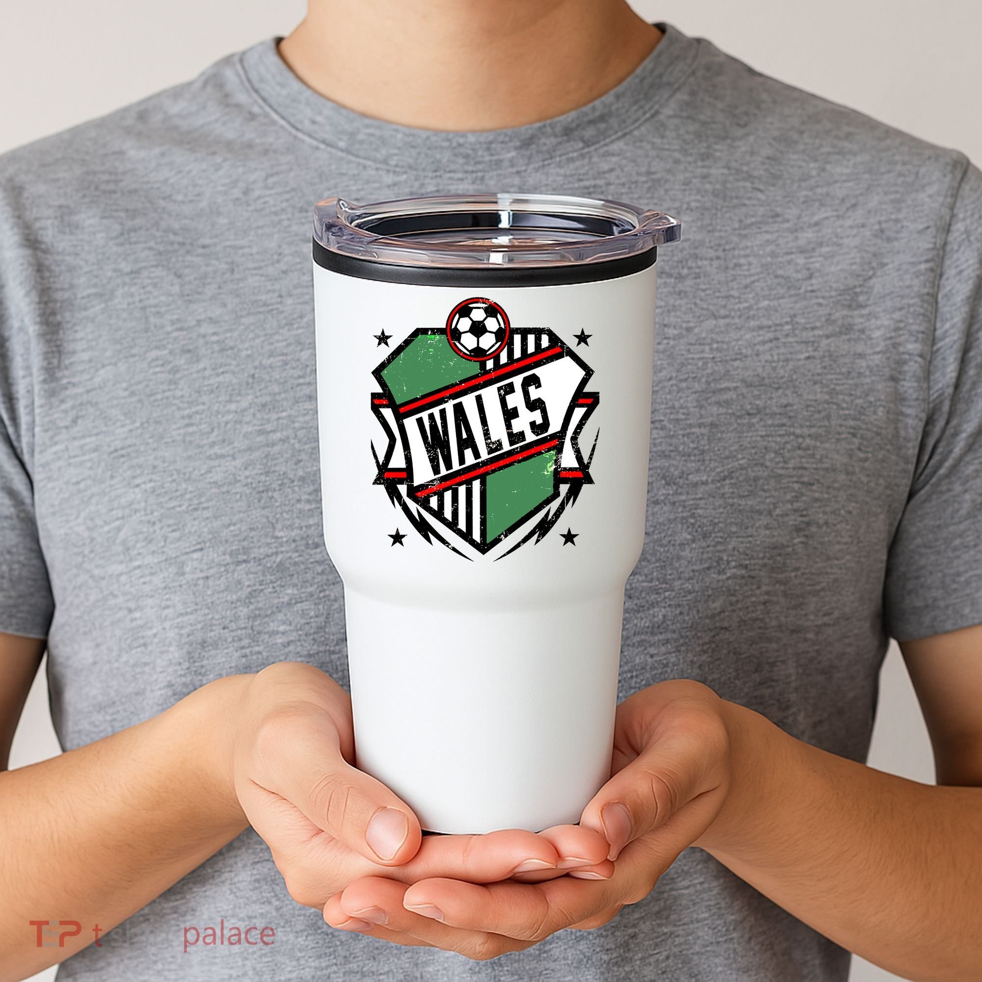 Wales Qatar Soccer Tumbler