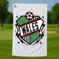 Wales Qatar Soccer Golf Towel thumb 1