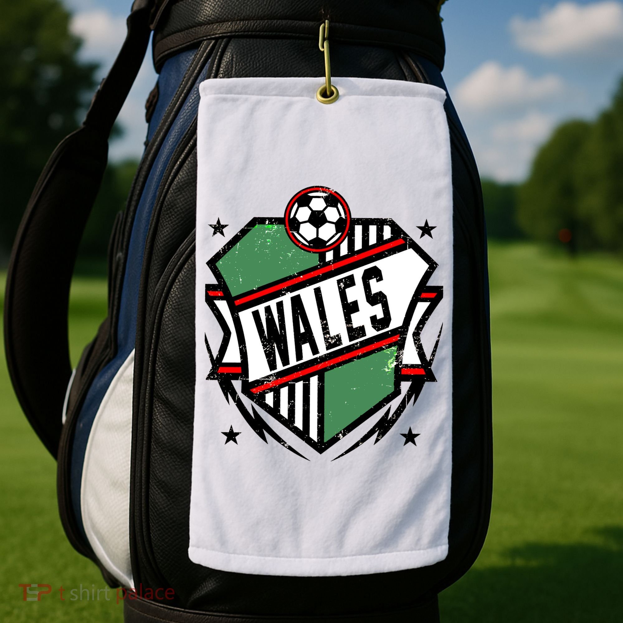 Wales Qatar Soccer Golf Towel