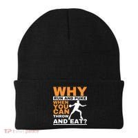 Why Run And Puke Discus Thrower Throw Tack And Field Discus Beanie thumb 0