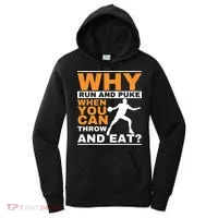 Why Run And Puke Discus Thrower Throw Tack And Field Discus Women's Hoodie thumb 0