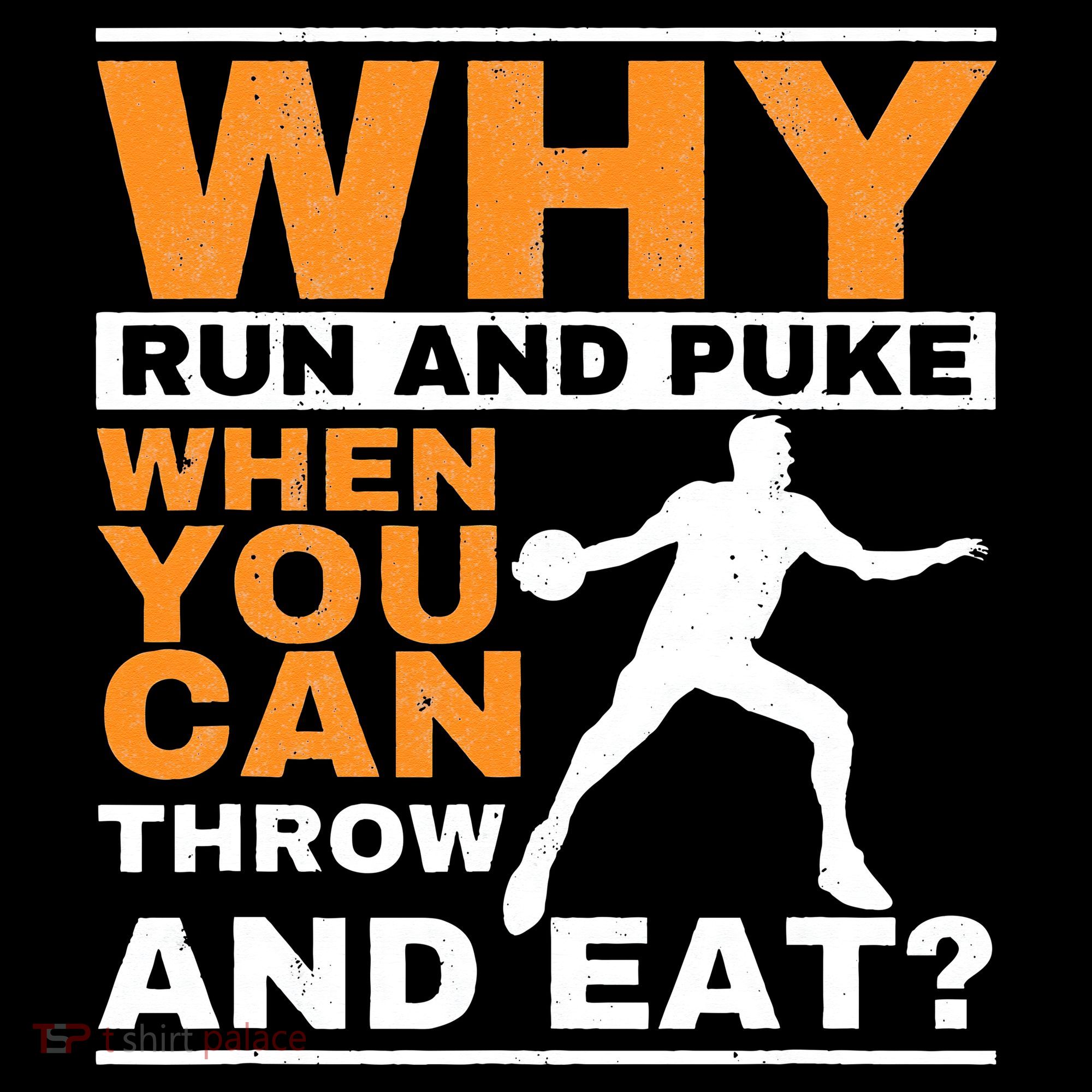 Why Run And Puke Discus Thrower Throw Tack And Field Discus Ornament