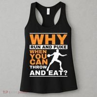 Why Run And Puke Discus Thrower Throw Tack And Field Discus Women's Tank Top thumb 3