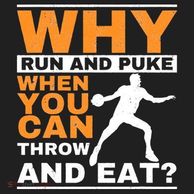 Why Run And Puke Discus Thrower Throw Tack And Field Discus Sport-Tek Posi-UV Pro Polo