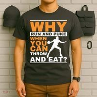 Why Run And Puke Discus Thrower Throw Tack And Field Discus T-Shirt thumb 6