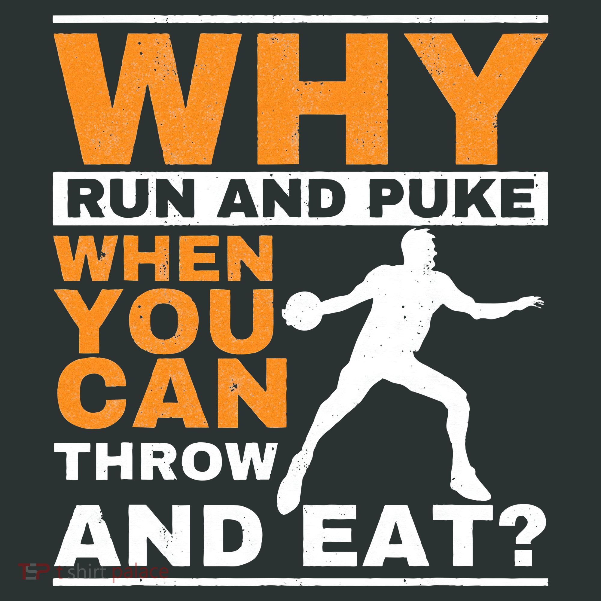 Why Run And Puke Discus Thrower Throw Tack And Field Discus Coaster