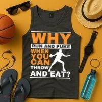 Why Run And Puke Discus Thrower Throw Tack And Field Discus Tank Top thumb 4